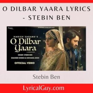 O Dilbar Yaara Lyrics - Stebin Ben